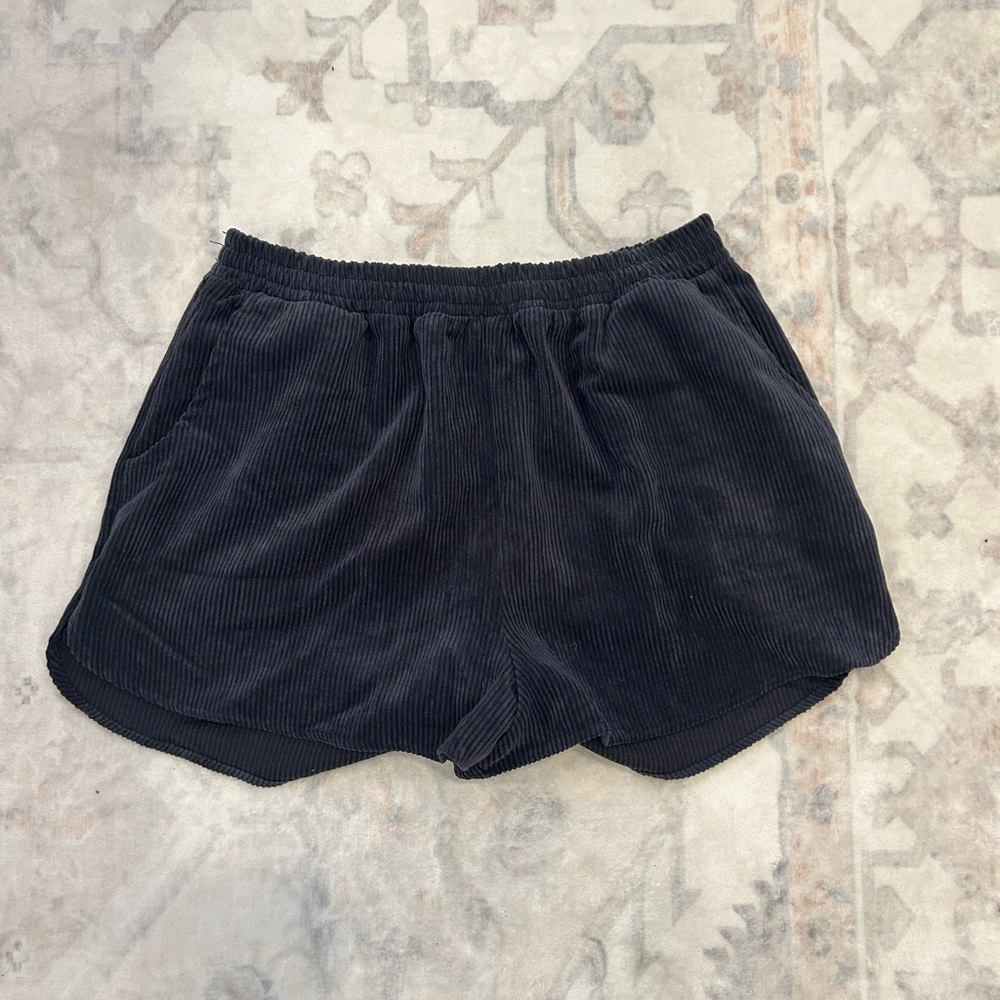 Wild Fable Navy Blue corduroy high waisted shorts size M